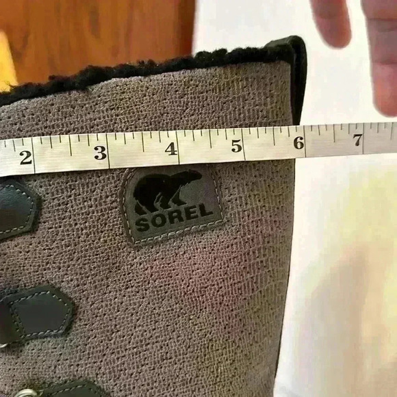 Sorel Women's Tivoli Boot Waterproof Snow Winter Gray Leather Mid Lace Up Size 7 - Picture 13 of 16